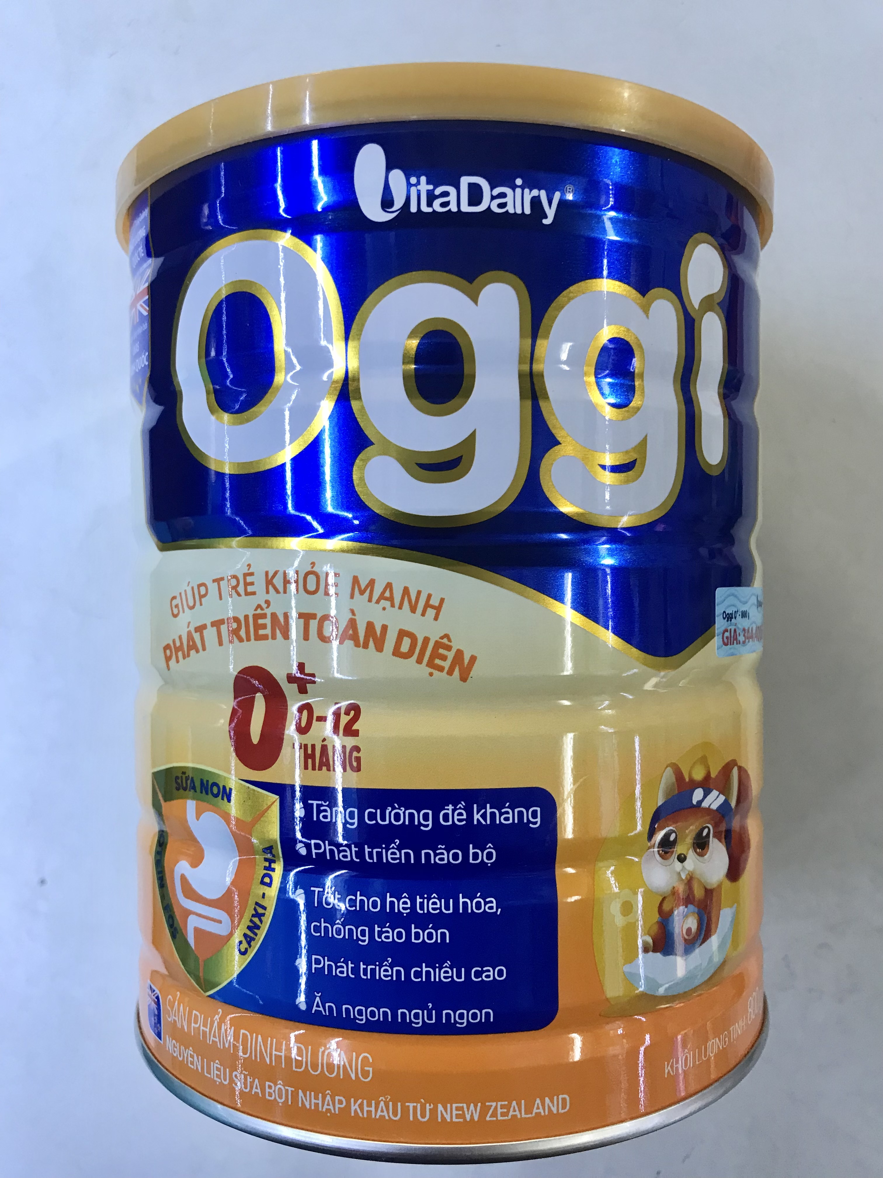 Sữa Oggi 0+ lon 800g - Giúp trẻ khoẻ mạnh phát triển toàn diện