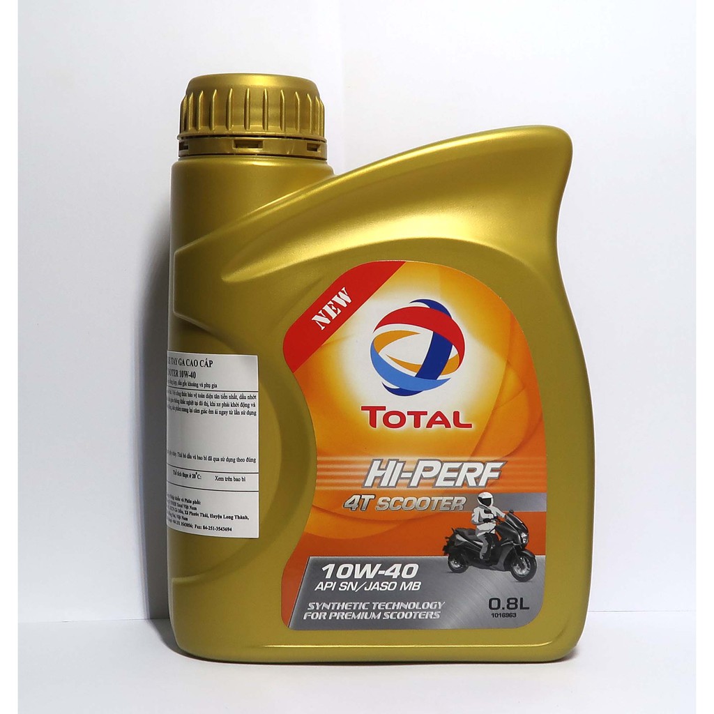 Nhớt Total Scooter 10W40 Cho Xe Tay Ga Cao Cấp (0.8L)