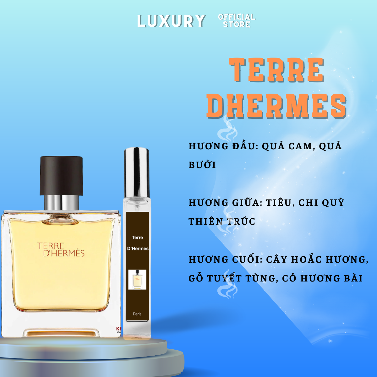Nước hoa nam 10ml alina perfume terre d'hermes nam tính , mạnh mẽ , sang trọng