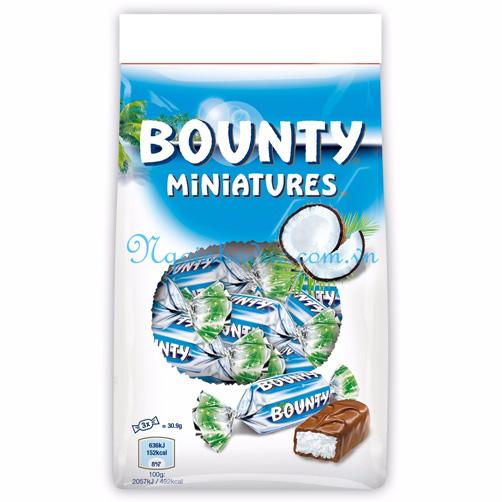 Sô cô la Dừa Bounty Miniatures Chocolate 150g