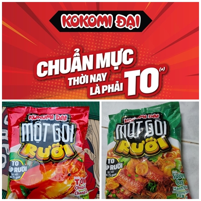 [Chọn vị] Mì Kokomi một gói rưỡi 113g - CTY BÁT MUỘI
