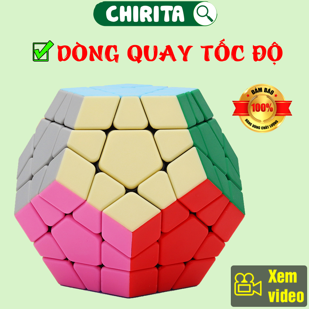 Đồ Chơi Rubik MEGAMINX Stickerless Không Viền Cao Cấp - Rubik Biến Thể Phát Triển Tư Duy NO.8888
