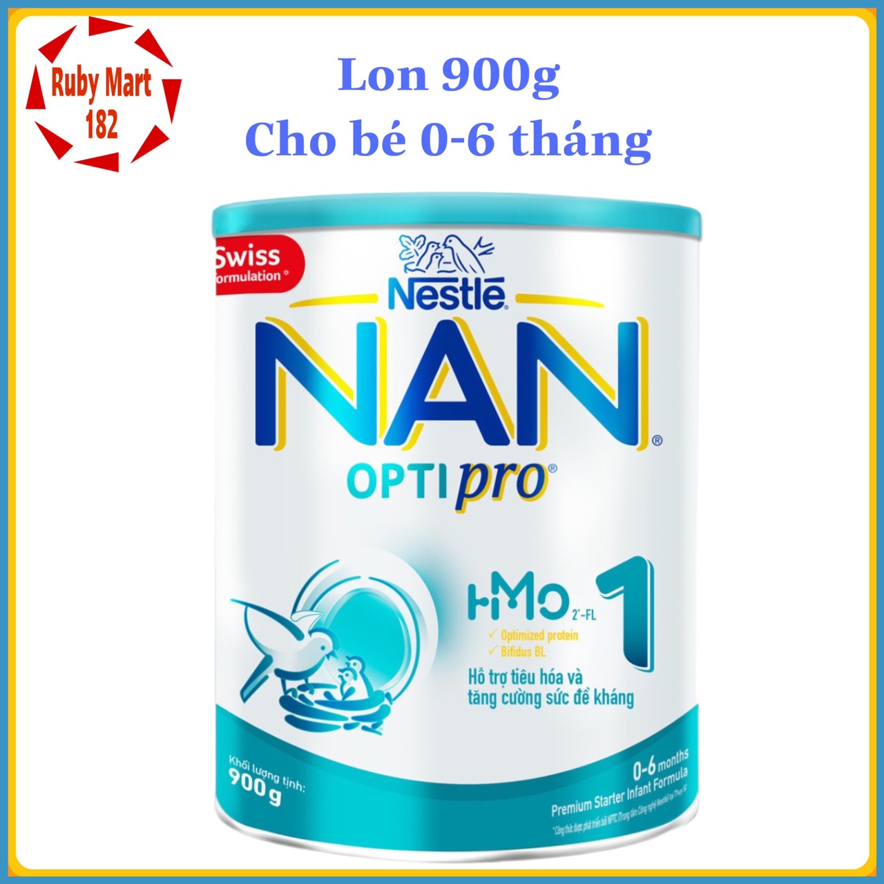 Sữa bột thụy sỹ nan optipro 1 lon 900g