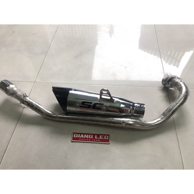 [HCM]Trọn Bộ Lon Pô Sc Séo Si Và Cổ Pô Gắn Mọi Loại Xe Winner Ex 150 Satria Ex 135 Sonic