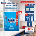 Combo 2 Viên Rửa Chén Finish Nhật Bản Power Cube 100 Viên