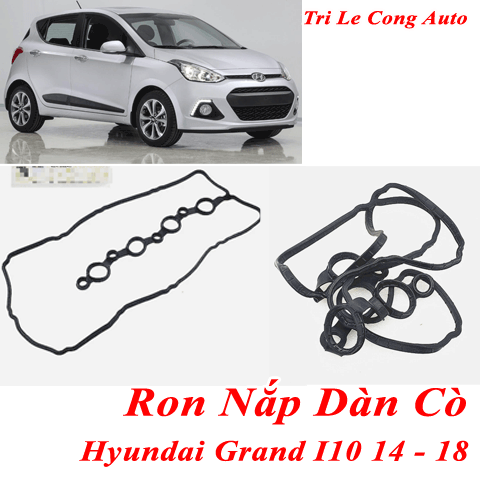 Ron nắp cò đậy máy Hyundai i10 xe hơi ô tô hộp số sàn tự động AT 1.2 đời 2013-2018 gioăng cao su kín dầu nhớt động cơ