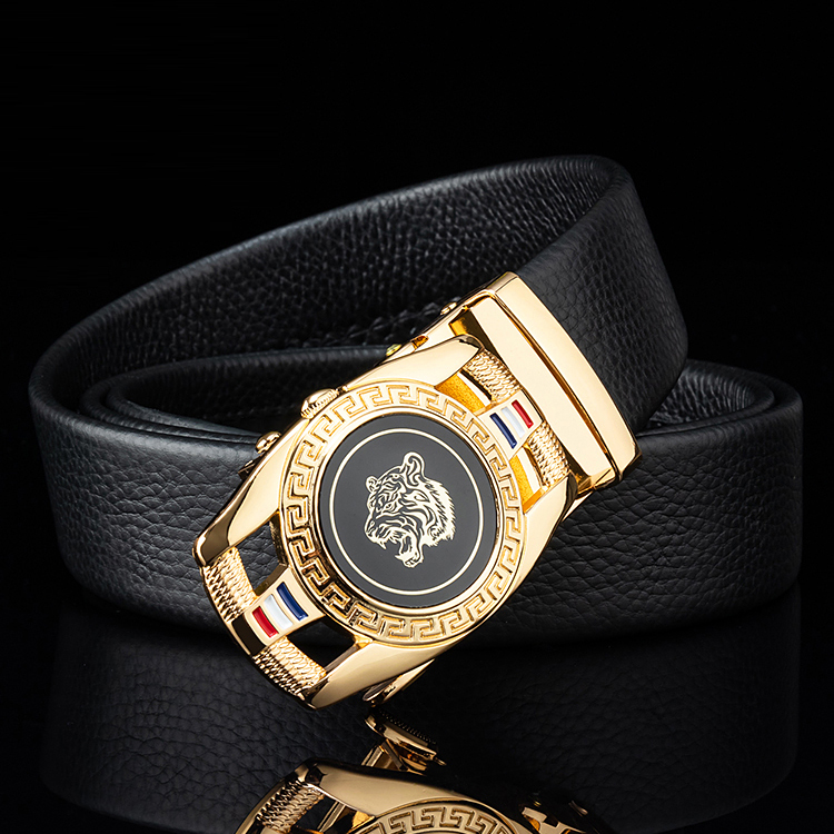 Thắt lưng nam dây nịt nam chất liệu da bò thật khóa tự động hàng hiệu cao cấp NT279