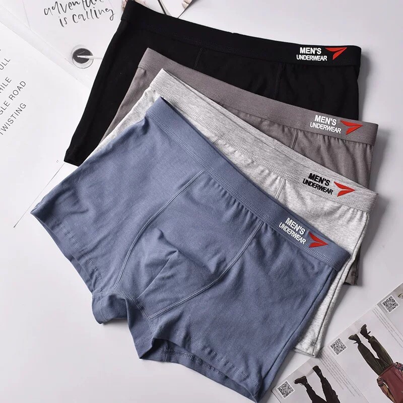 Hộp 4 Quần Sịp Đùi Nam Chất Cotton Cao Cấp Men’s Underwear