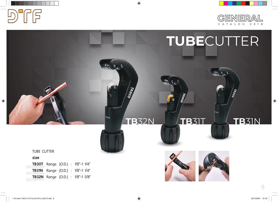 Dụng cụ cắt ống đồng cỡ trung TB31N