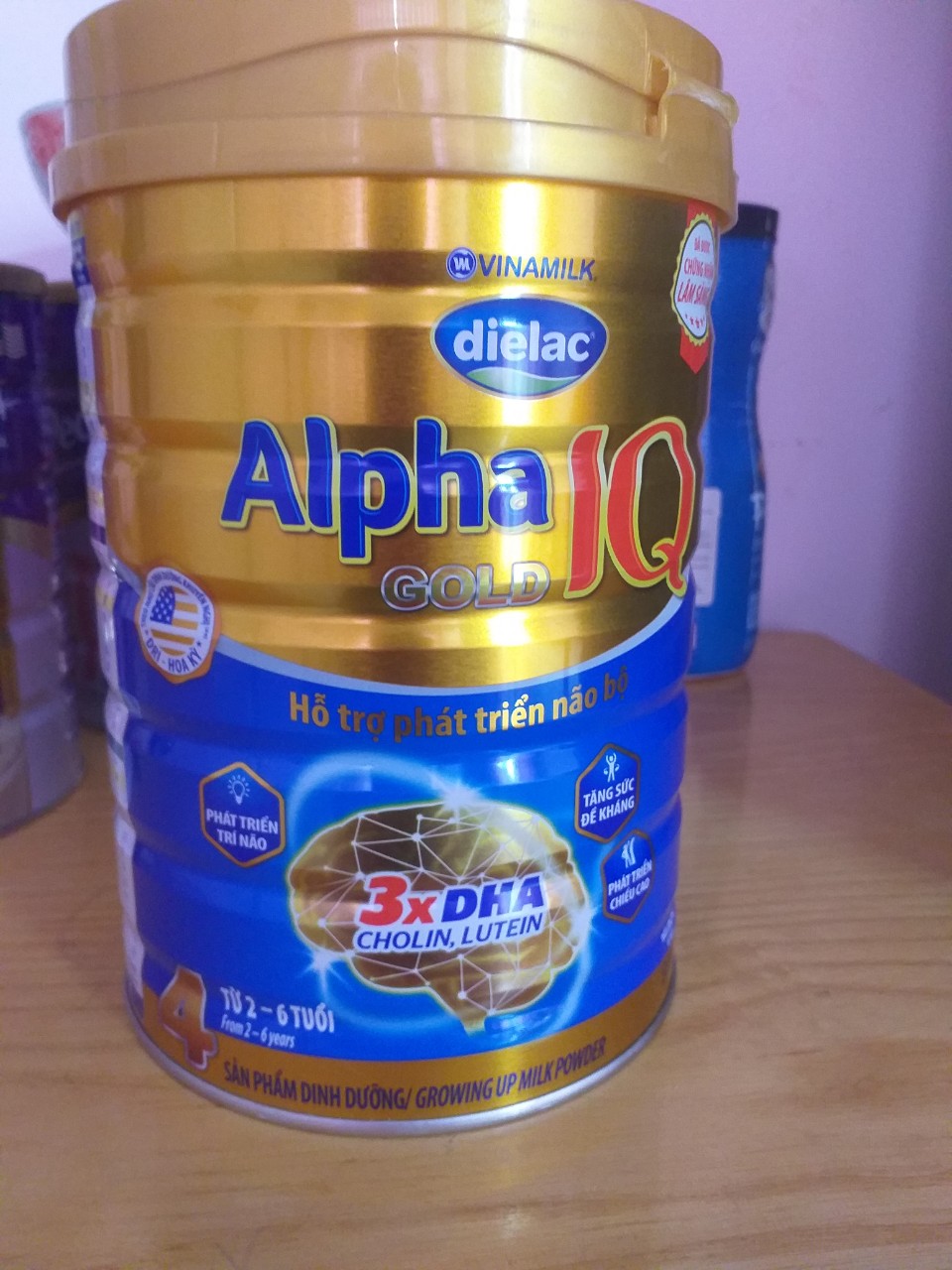 Sữa dielac alpha gold iq số 4- dành cho bé từ 2-6 tuổi lon 900g