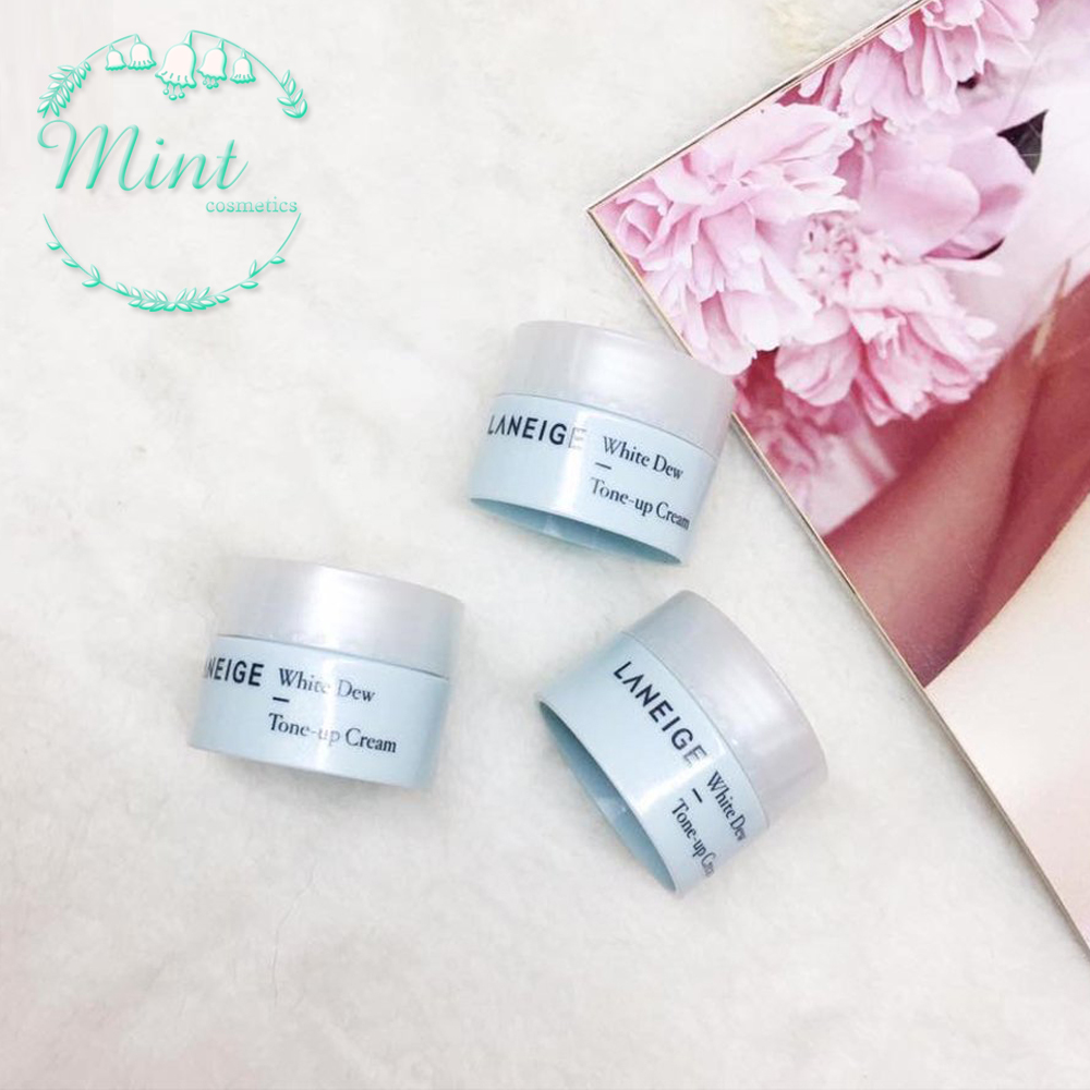 Kem dưỡng trắng da Laneige White Dew Tone Up Cream Size Mini 10ml
