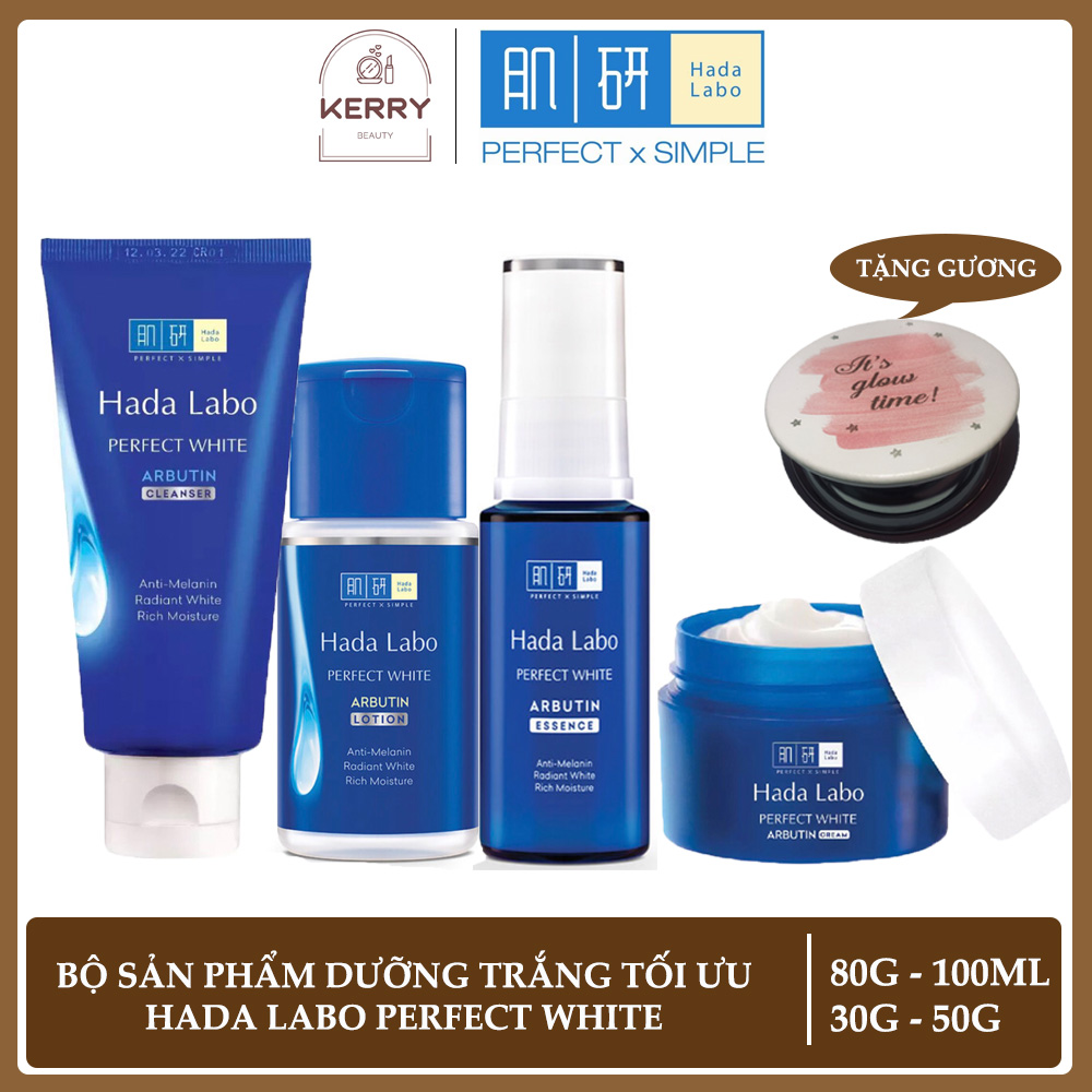 Bộ 4 sản phẩm Hada Labo Perfect White