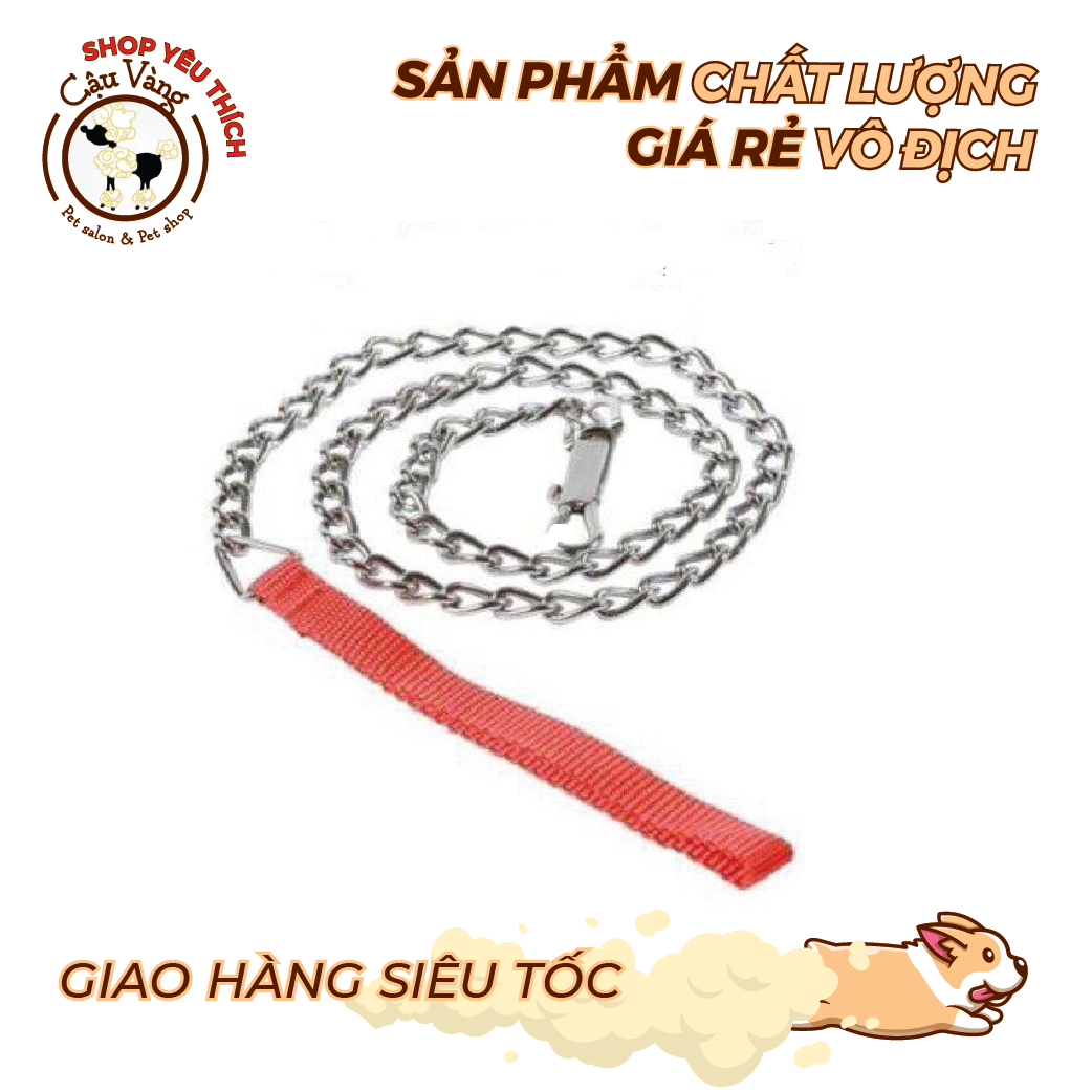 Dây dắt thú cưng cao cấp,dây xích chó inox, dây xích cho chó