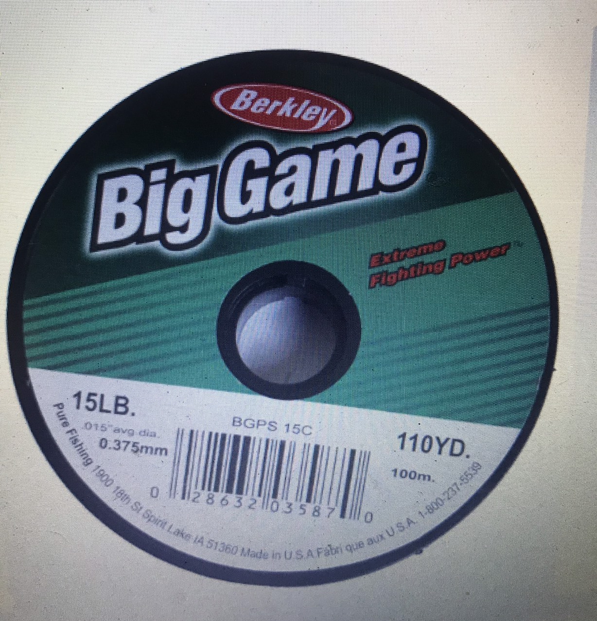 Cuộn dây câu cá berkley big game 100m chính hãng