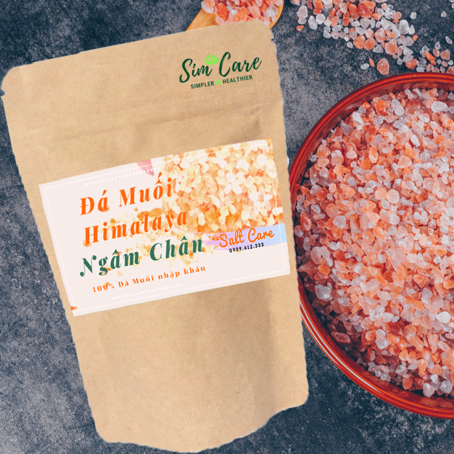 Đá Muối Himalaya Ngâm Chân 100 Gram Cải Thiện Giấc Ngủ - Giảm Đau Nhức - Giảm Hôi Chân Hiệu Quả