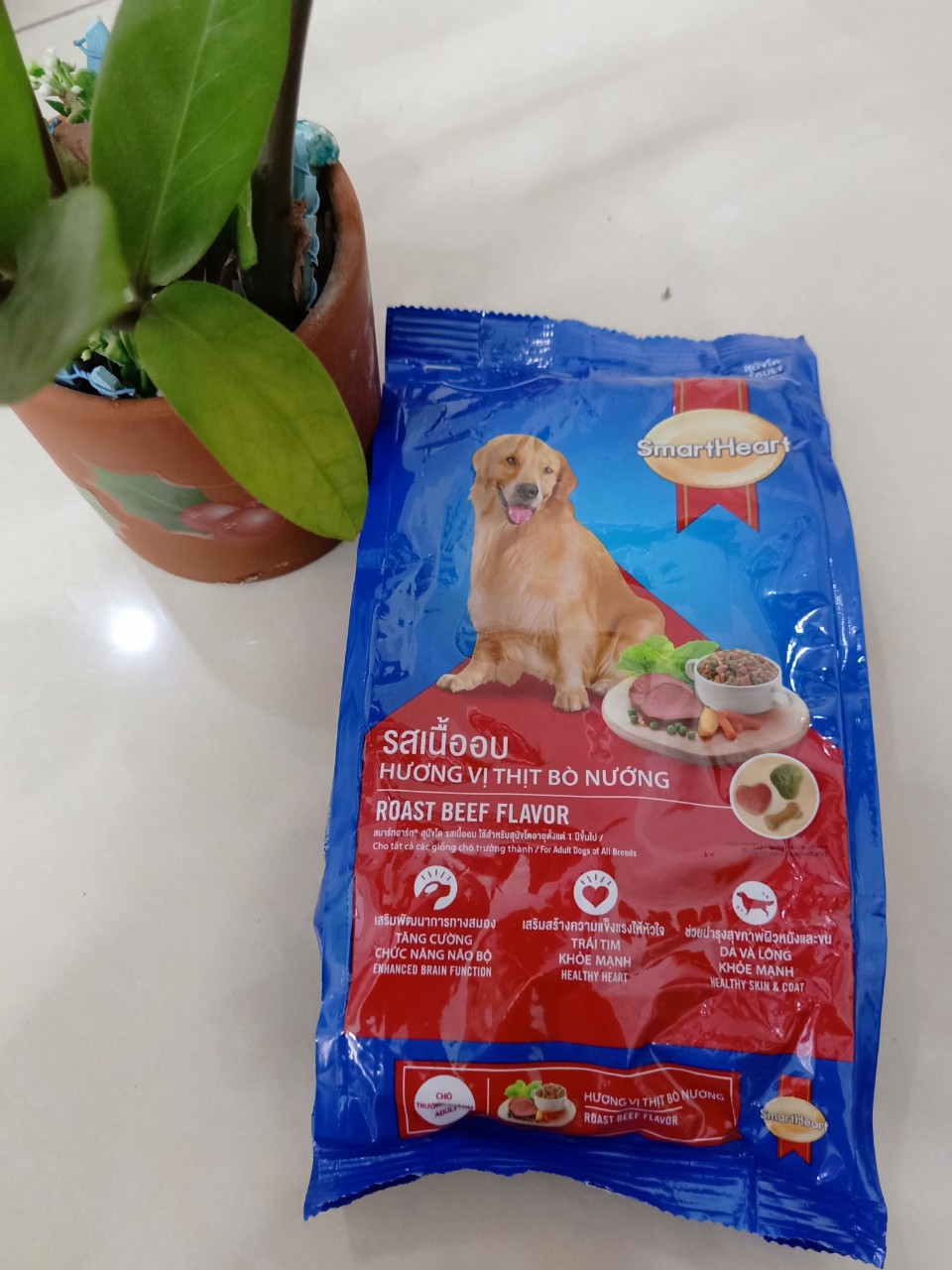 [HCM]Thức ăn cho chó SMARTHEART ADULT vị bò 400g