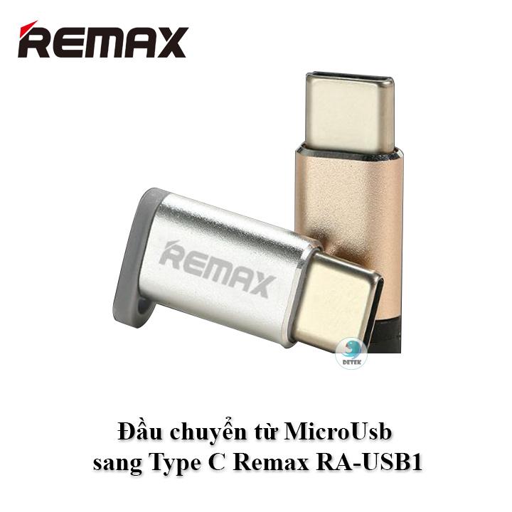 Đầu chuyển từ microusb sang type c remax ra-usb1