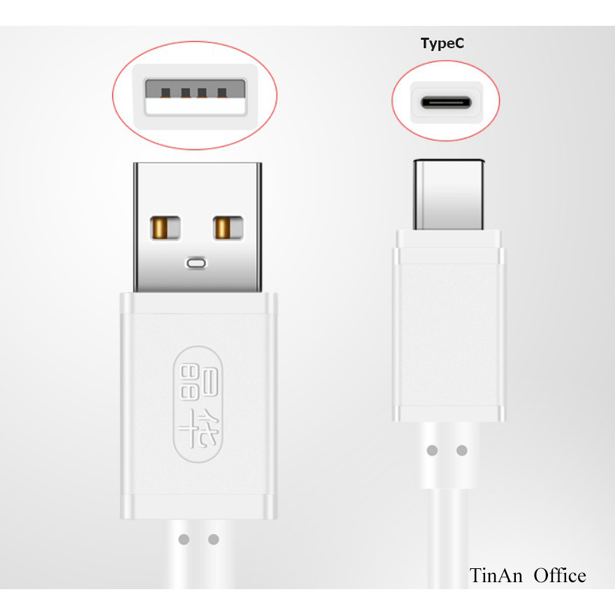 Cáp sạc/chuyển dữ liệu type-c 3a dài 1m cho xiaomi, samsung galaxy note 8, s8, s8 plus