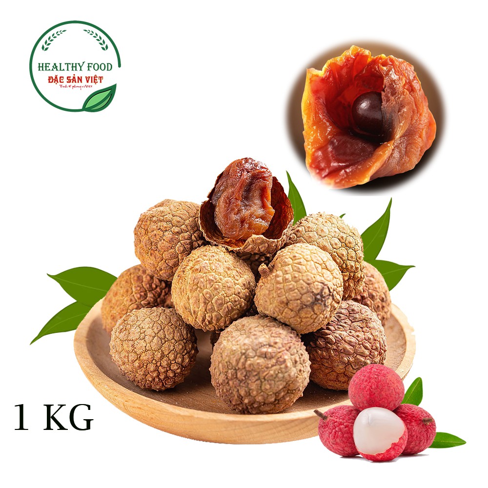 [ 1kg ] Vải Thiều Sấy khô Loại 1. Chính Gốc Lục Ngạn, Bắc Giang. Không Chất Bảo Quản, Thơm Ngọn, Không Sâu Đầu, Vỡ Vỏ