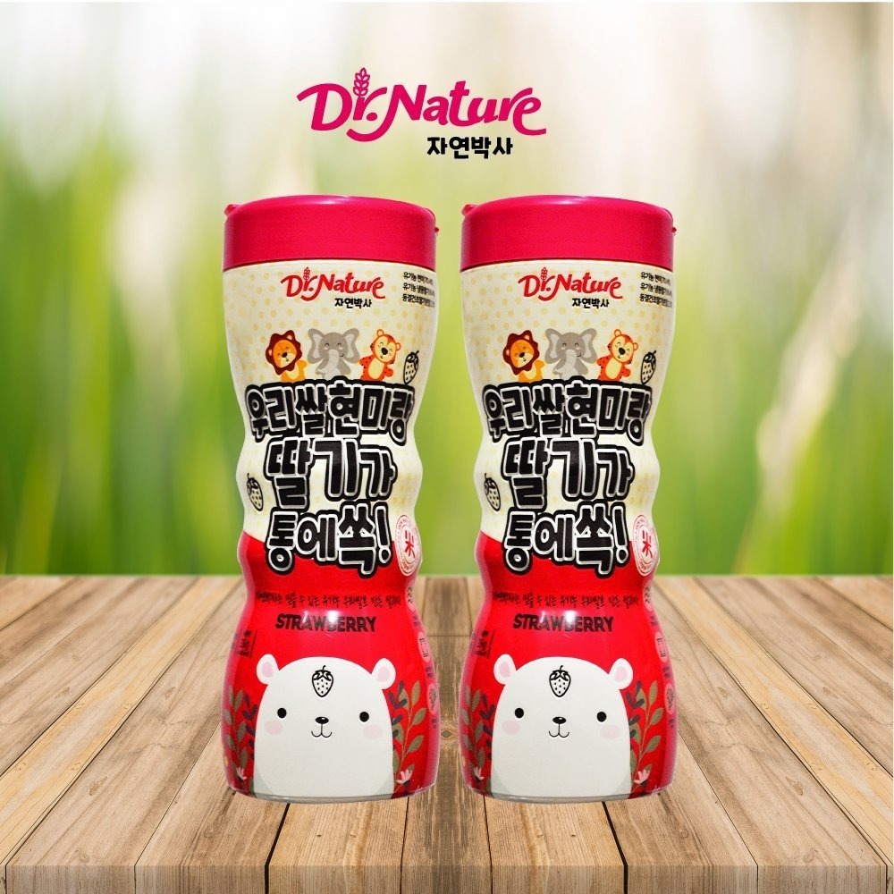 Bánh Gạo Ăn Dặm Hữu Cơ Bi DR.NATURE Puffs Hàn Quốc Cho Bé Yêu Từ 8M+