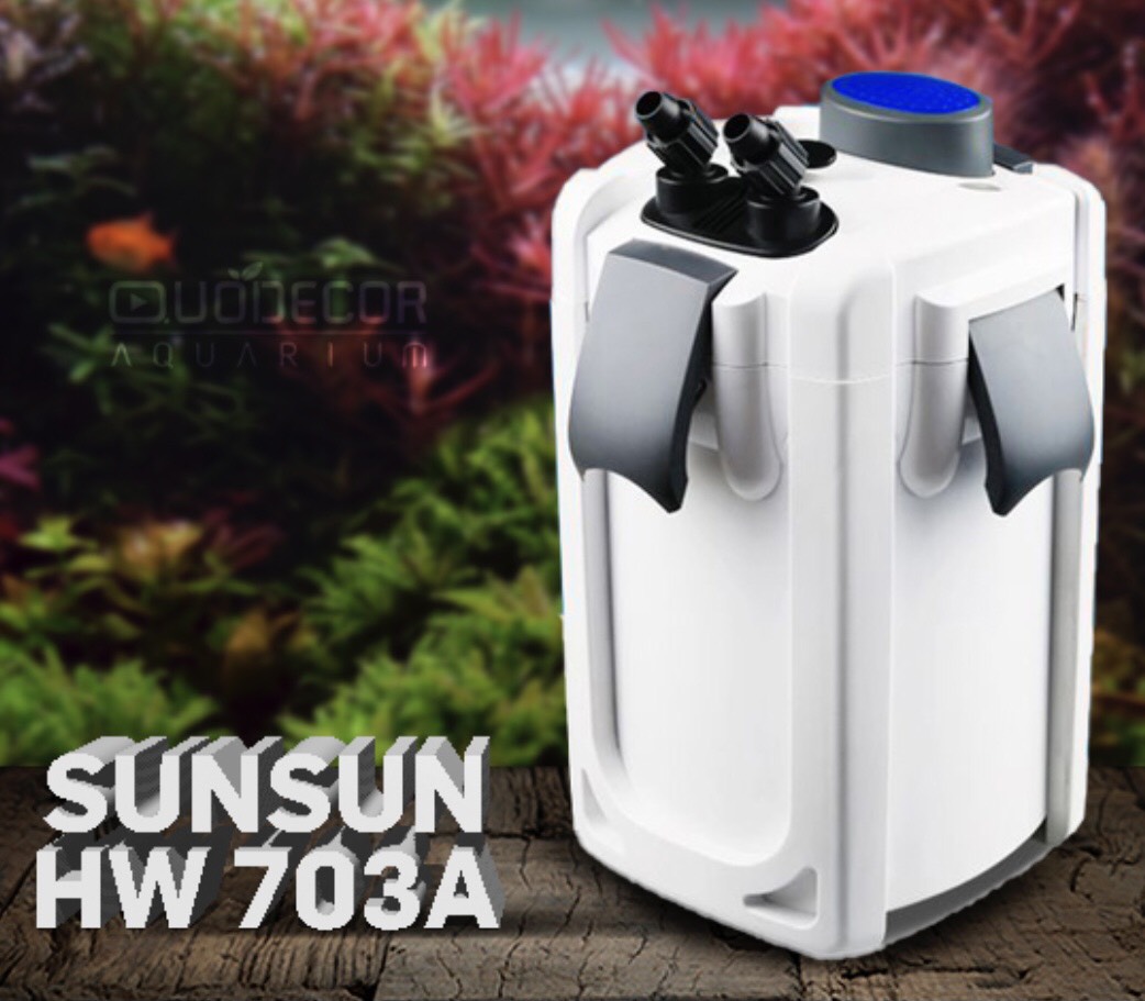 Lọc thùng sunsun hw 702a/hw 703a /hw 704 a cho bể cá/ thủy sinh công suất 30w lọc 1400l/h cho bể 60-120cm