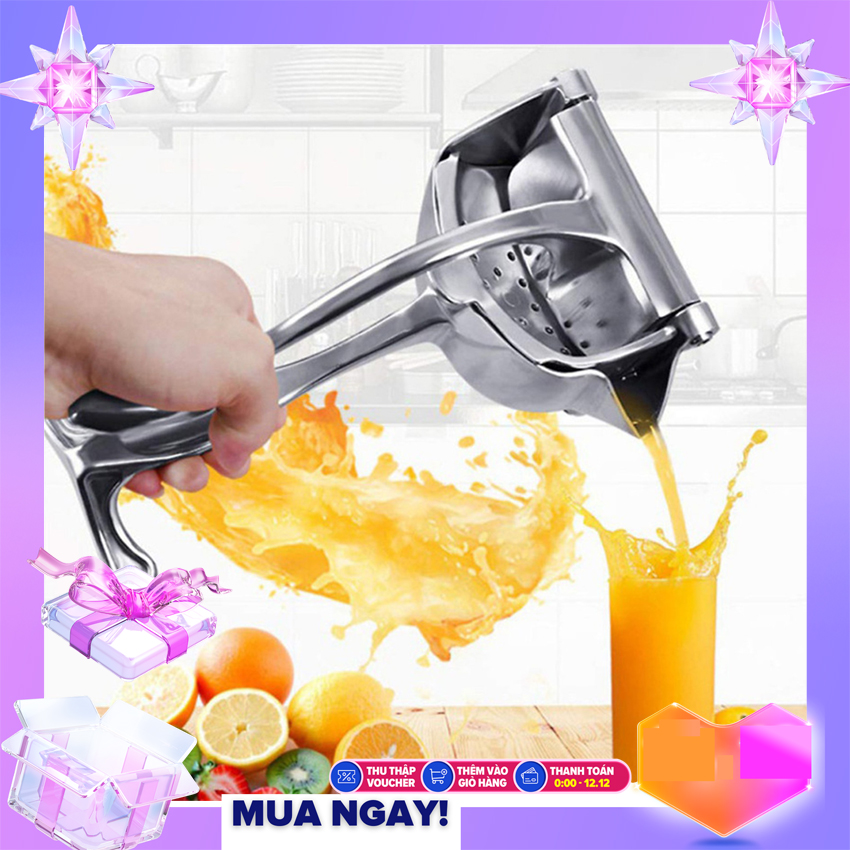 Dụng cụ ép trái cây cầm tay bằng gang siêu hót giữ được vị tươi của trái cây, máy vắt cam nguyên chất bằng gang 2023, may vat cam, dung cu ep trai cay