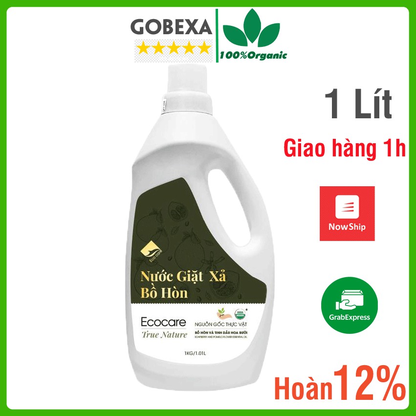 Nước giặt ECOCARE bồ hòn hữu cơ, nguồn gốc thực vật