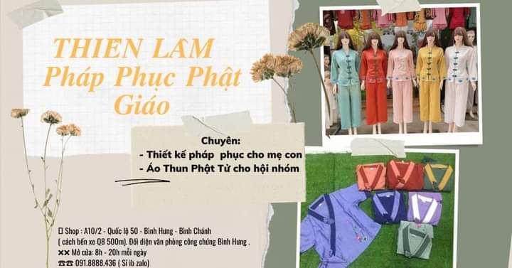 Áo chàng bé đi chùa- đồ lam - thiền lâm - pháp phục phật giáo