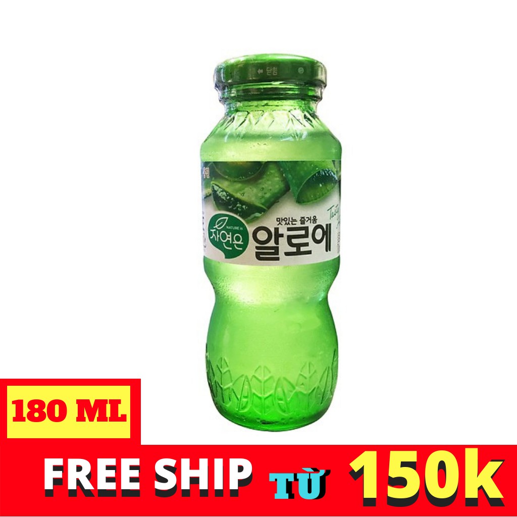 Nước giải khát woongjin lô hội chai 180ml