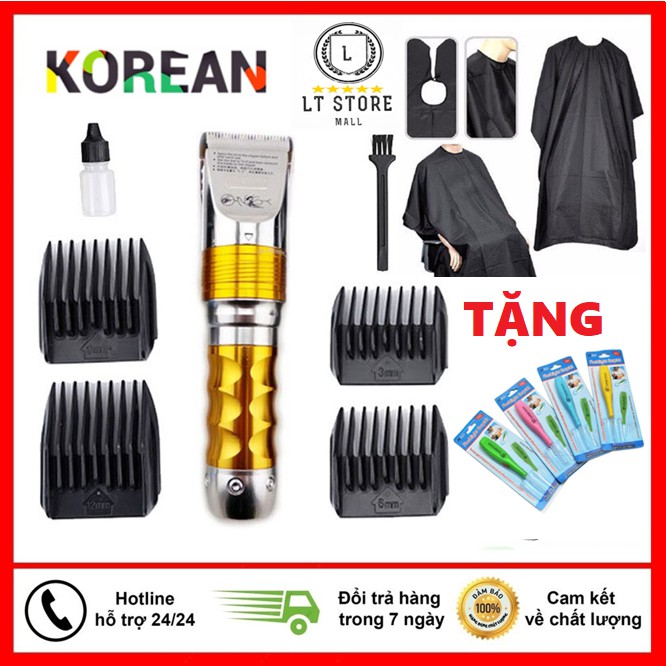 Tông Đơ Cắt Tóc Chuyên Nghiệp HUERBO F10 Cao Cấp 2 Pin Cực Trâu - Tăng Đơ Cắt Tóc Trẻ Em Cao Cấp Máy Chạy Êm An Toàn