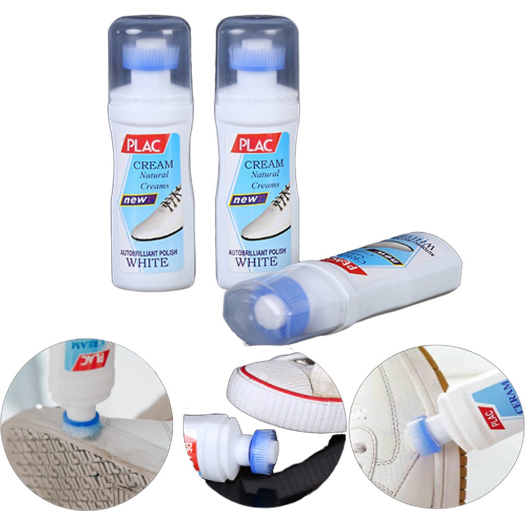 Tẩy giày Plac siêu trắng có bàn chải