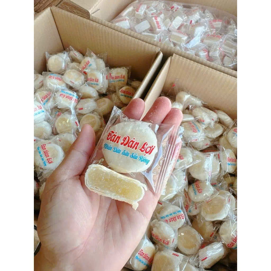 Bánh Pía Nhân Dừa Sữa Sầu Riêng Tân Dân Lợi siêu ngon- đồ ăn vặt