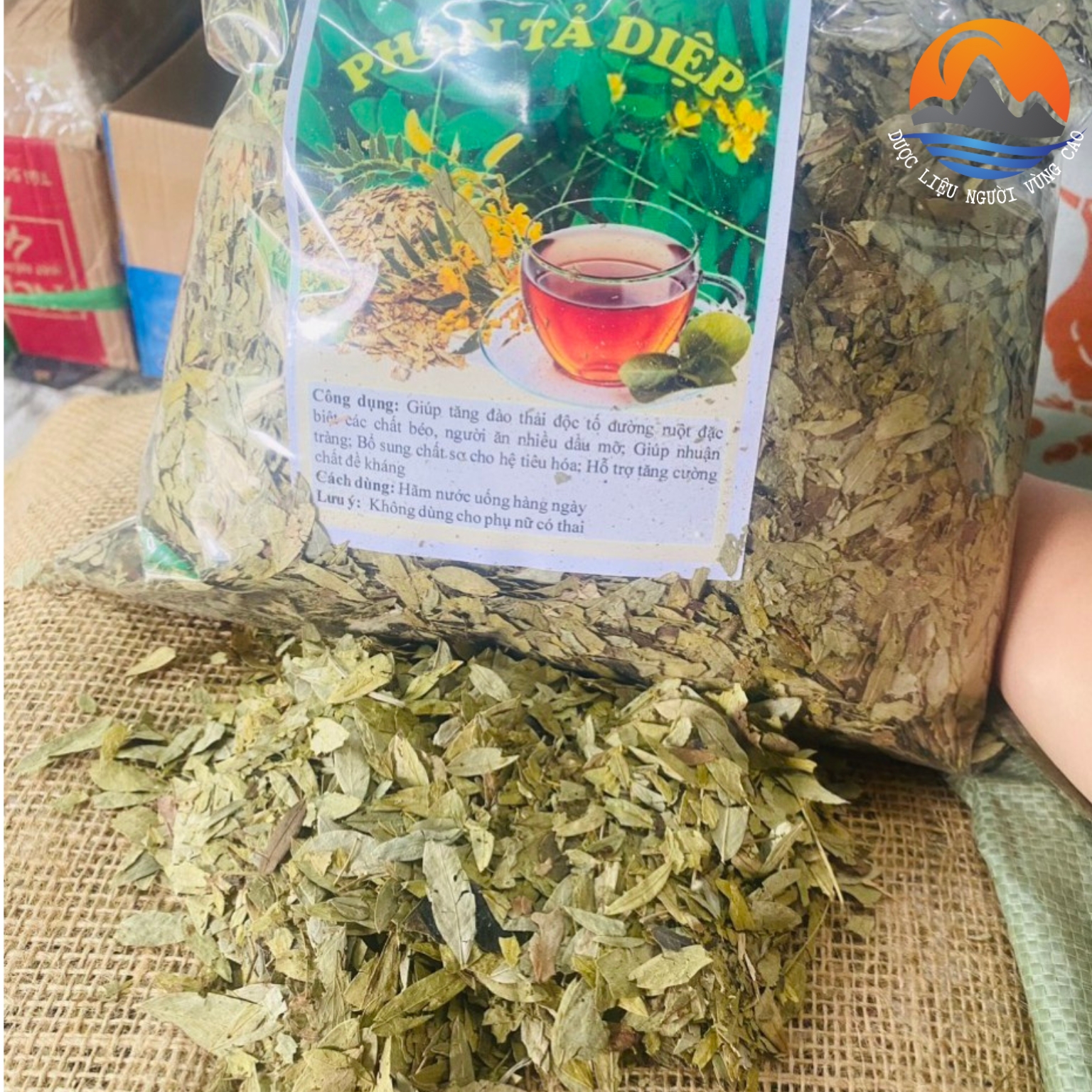 Trà Phan tả diệp sấy khô loại 1, lá phan tả diệp khô giúp giảm cân, xổ mỡ, detox, hỗ trợ tiêu hoá, nhuận tràng