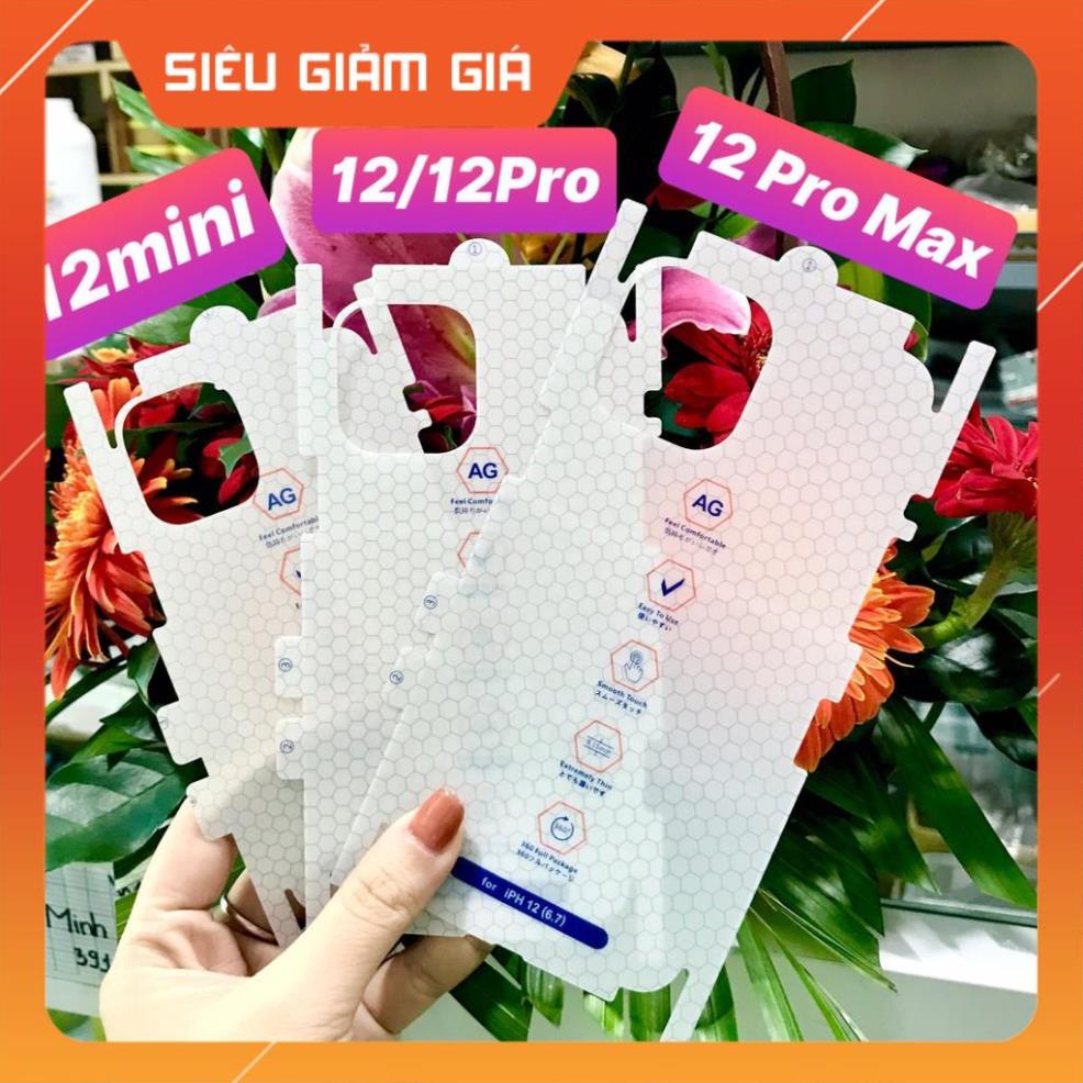 Miếng dán nano ppf full mặt sau nhám iphone 11 - 11 pro - 11 promax - 12 - 12 pro - 12 pro max.