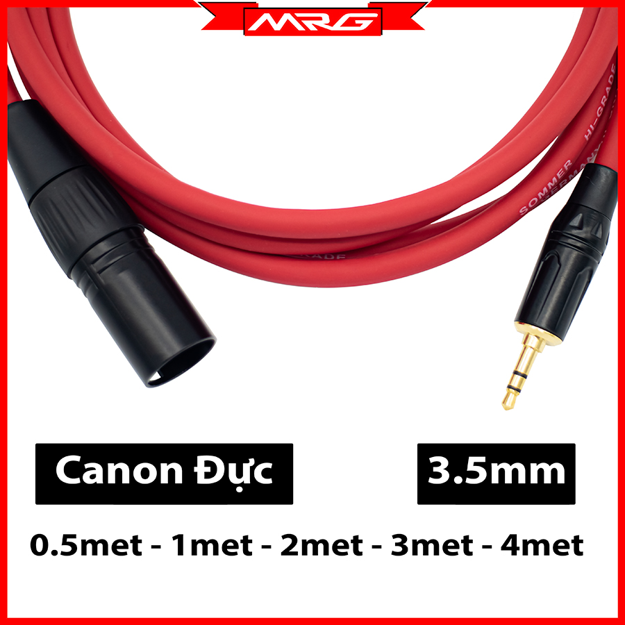 Dây 3.5 Ra Canon Đực (TRS 3.5mm To XLR Male) TG008 - MrG | dây 3 5, dây canon ra 3 5mm, dây rack 3.5 ly, dây rack canon, dây âm thanh, dây tín hiệu âm thanh, jack canon ra 3.5, cáp 3.5 ra canon, dây jack 3.5 ra canon.