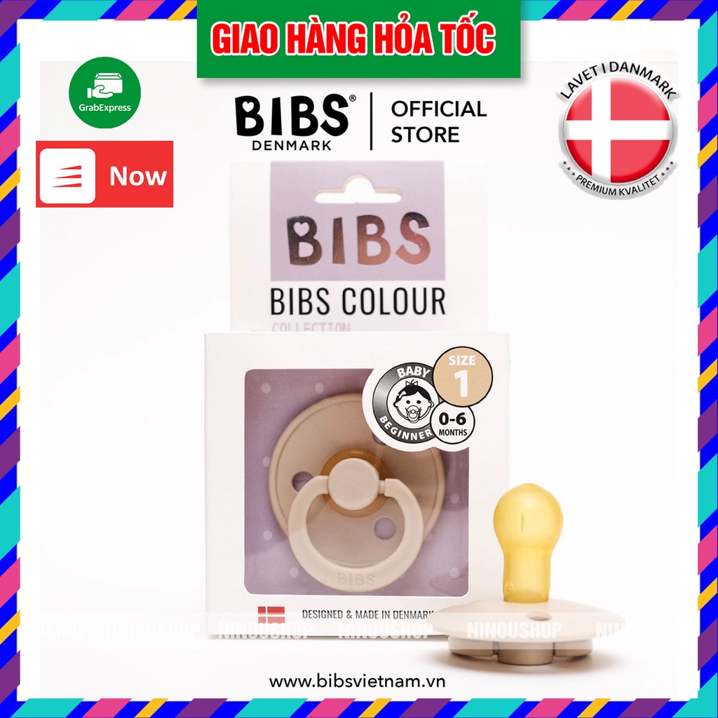 [FREESHIP + QUÀ 19K] Ti Giả Cho Bé Sơ Sinh Cao Cấp BIBS COLOUR Nhập Khẩu Chính Hãng Đan Mạch. Chất Liệu Cao Su Non Không Mùi. Tặng Kèm Nắp Trứng LyonCoon