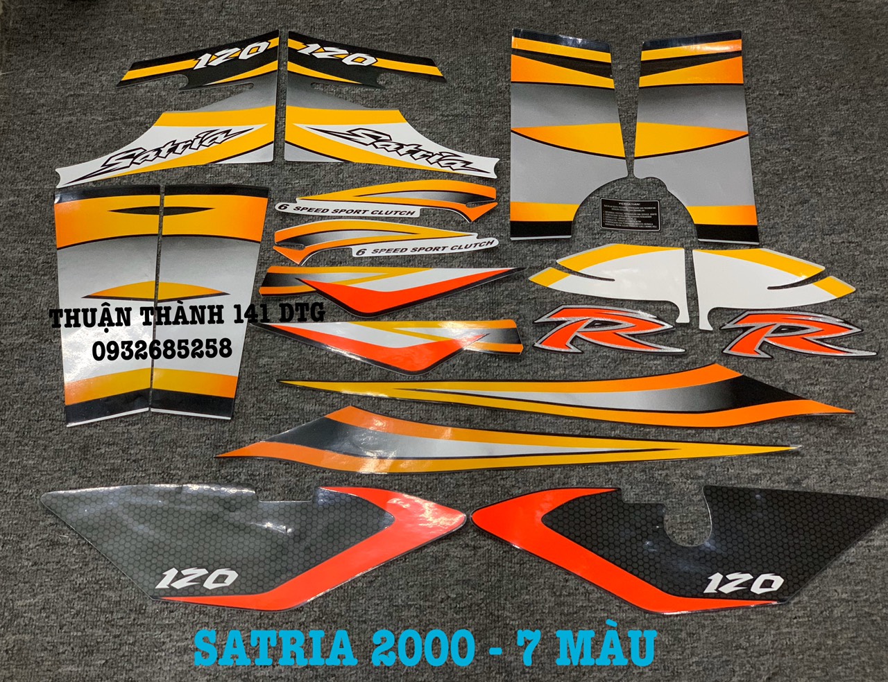 Tem satria 2k 7 màu