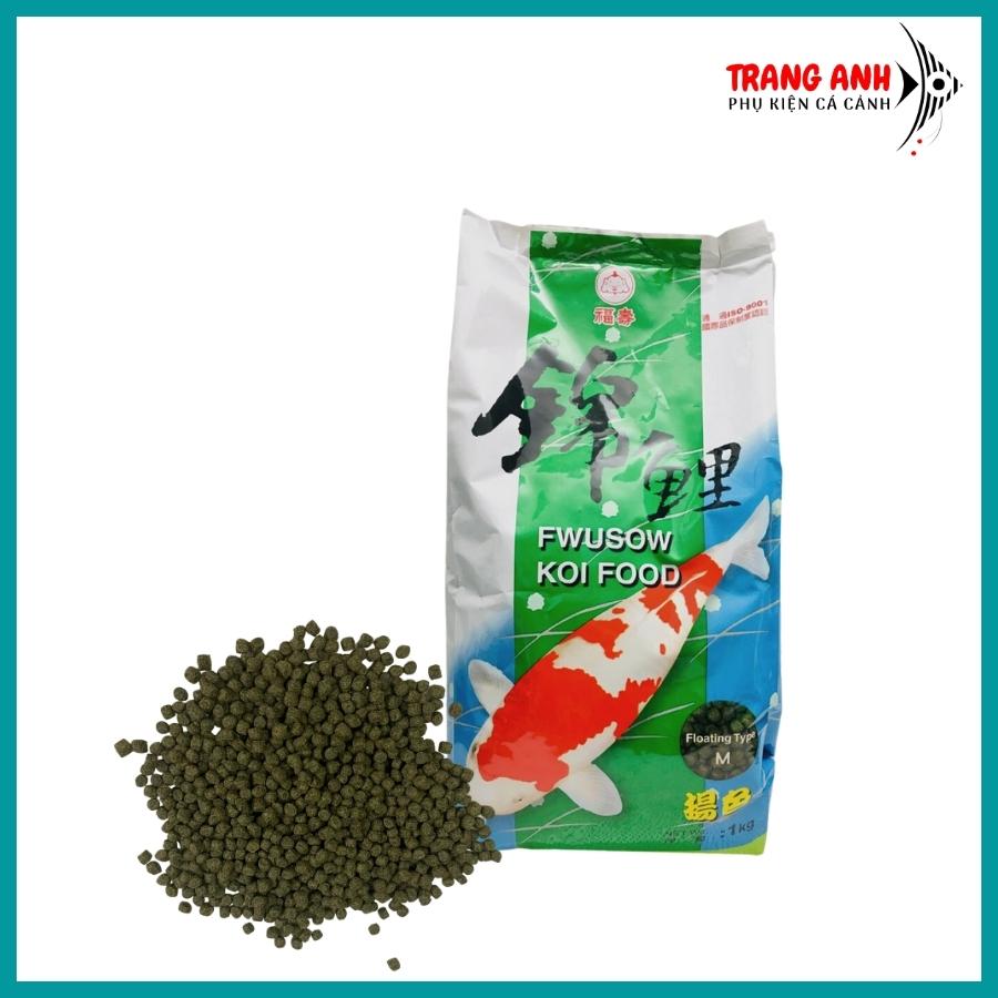 Thức ăn cá koi Fwusow Koi Food - Thức ăn cao cấp tăng màu cho cá koi, không đục nước