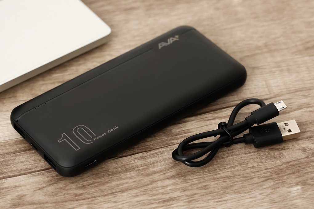 Pin sạc dự phòng polymer 10000mah type c ava+ pb100s