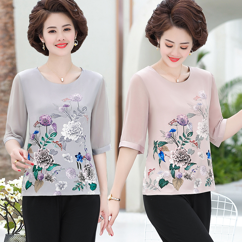 Áo sơ mi lụa trung niên sang trọng