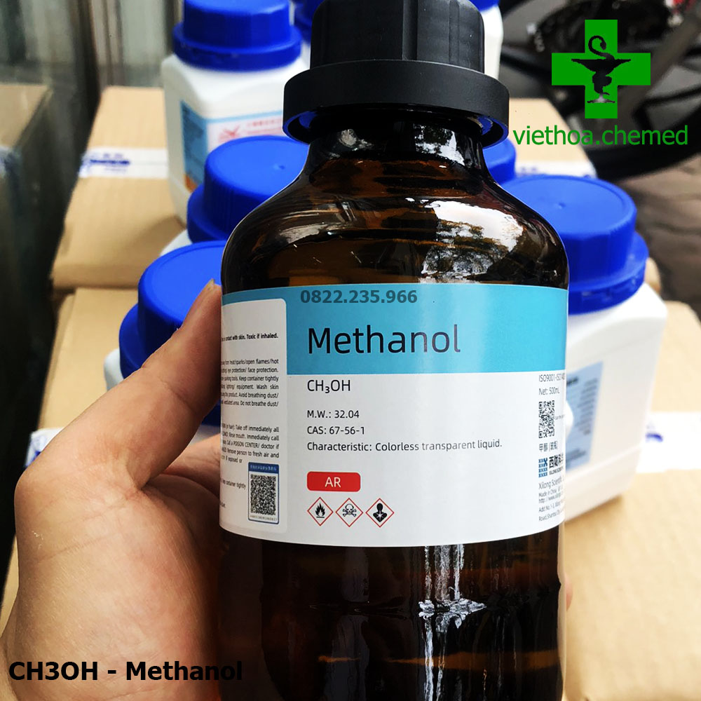 Hóa chất CH3OH - Methanol hóa chất thí nghiệm 500ml