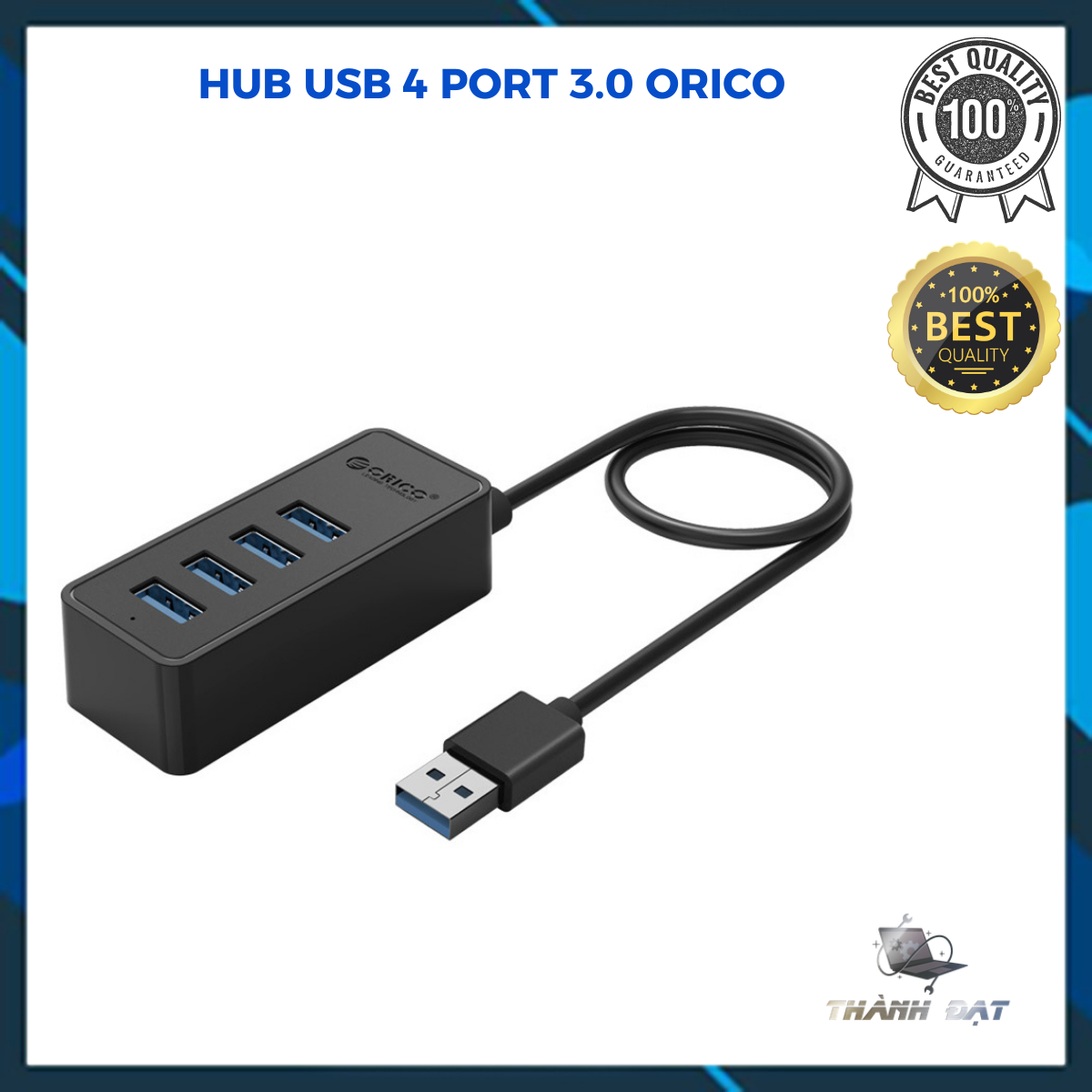Bộ Chia USB 4 Cổng Orico W5P-U3 Chuẩn USB 3.0 ,2.0 Orico FL01 - HUB USB 4 Port -