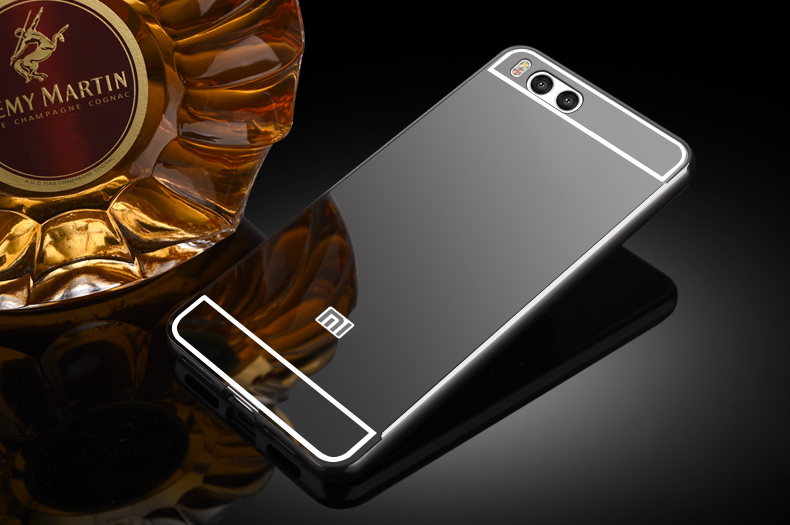 Ốp lưng Xiaomi Mi6, Mi 6 tráng gương viền kim loại bo tròn