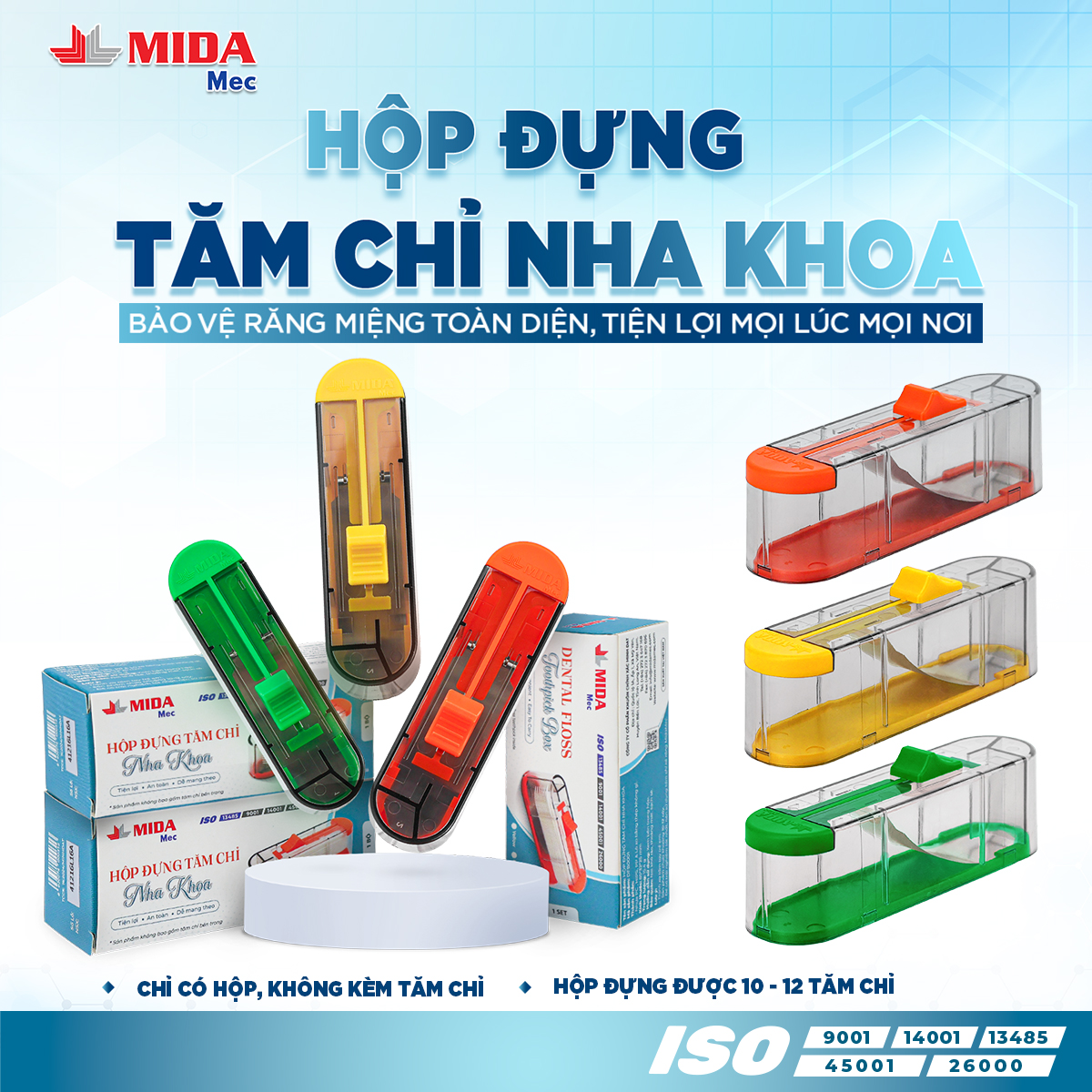 Hộp đựng tăm chỉ nha khoa