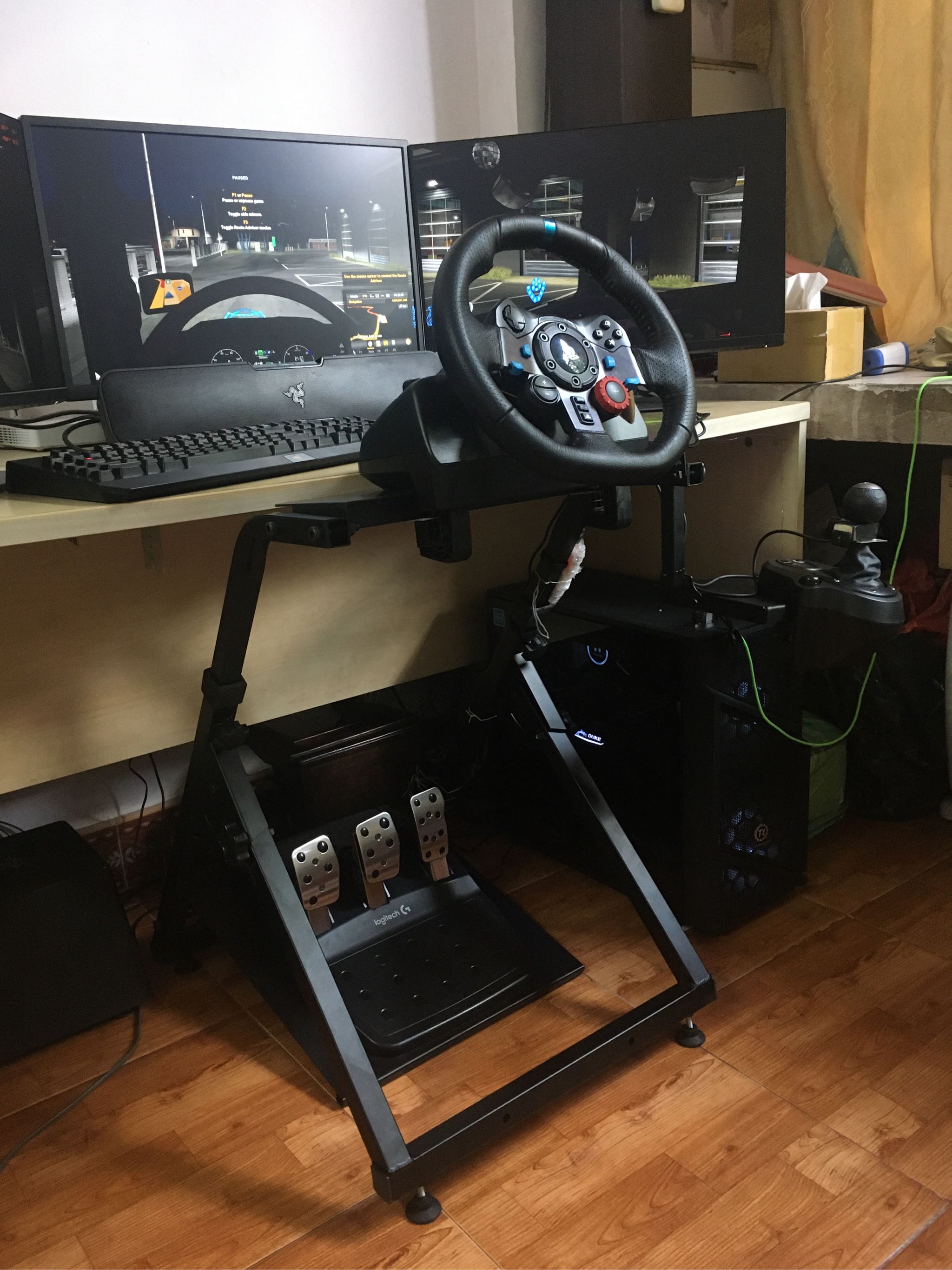 Giá đỡ vô lăng chơi game đua xe Logitech G25, G27, G29, G920, Thrustmaster T300 - Khung chơi game đua xe mô phỏng