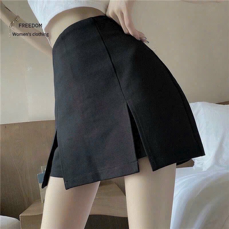 Quần váy umi xẻ cạp cao gen bụng size 40-55kg