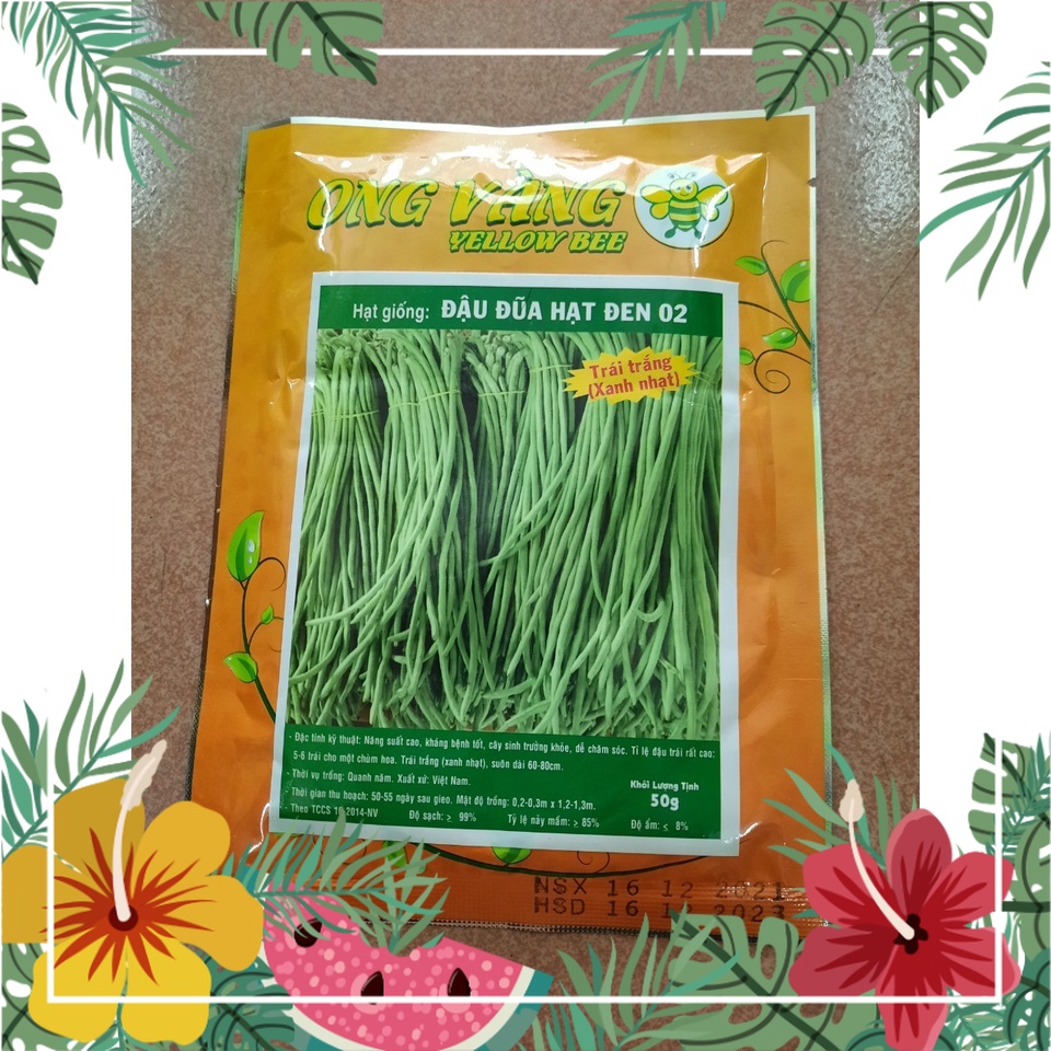 Hạt giống đậu đũa năng suất cao, 1 gói 50gr
