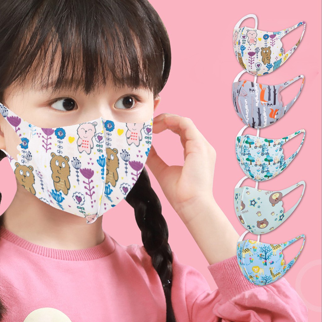 Thùng 100 Cái Khẩu Trang 3D Mask Long Hưng Em Bé 3 Tới 9 Tuổi