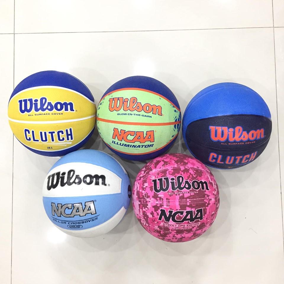 Bóng rổ số 6 TẶNG Kim bơm + túi lưới cao su chơi sân outdoor ngoài trời sân gạch, xi măng cho học sinh nam nữ THCS cấp 2 tập luyện tốt bám tay nhồi êm, banh tròn không méo