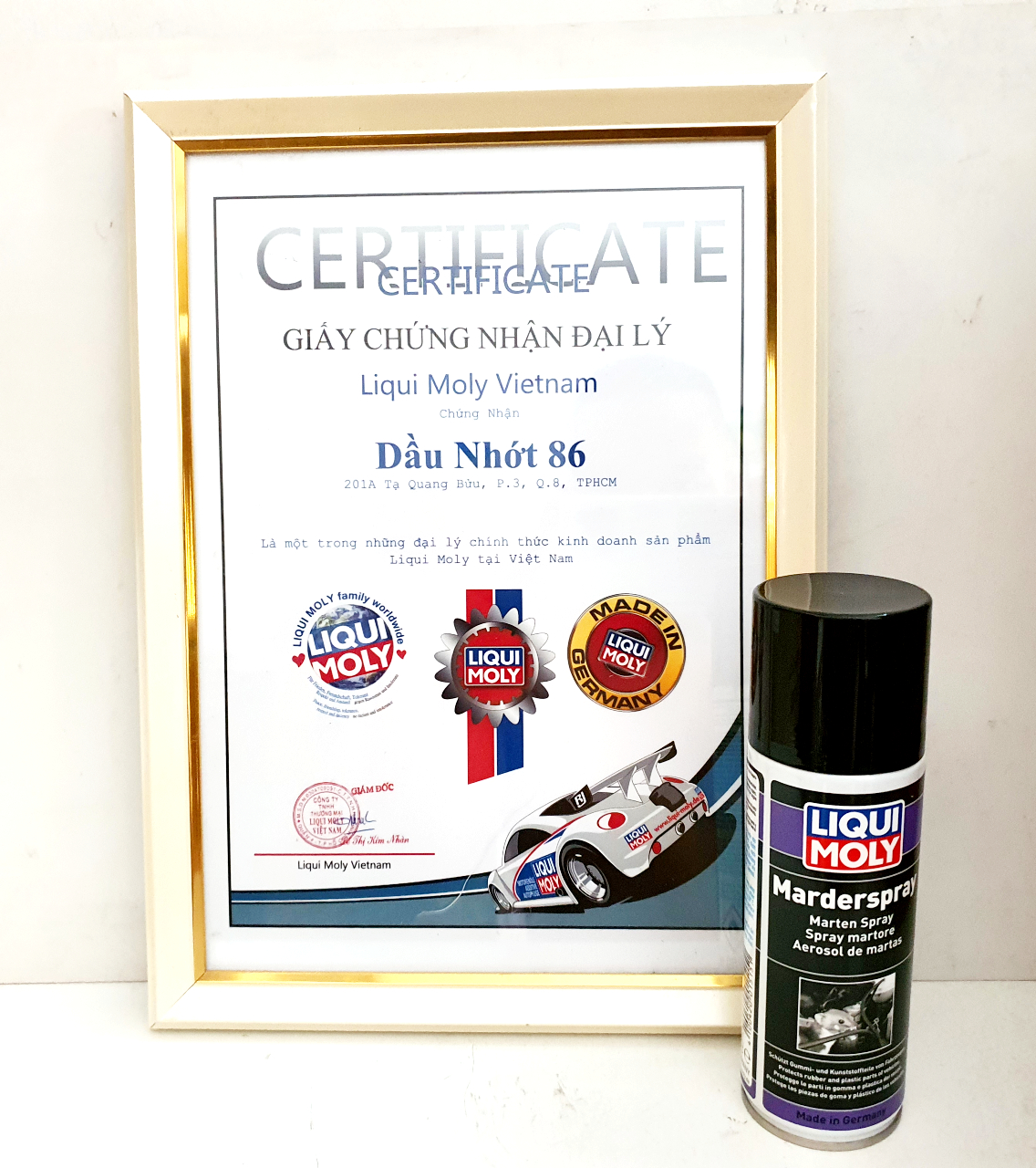 Liqui Moly chai xịt đuổi chuột Marderspray 200ML dành cho ôto-xe máy-Sản xuất tại Đức.